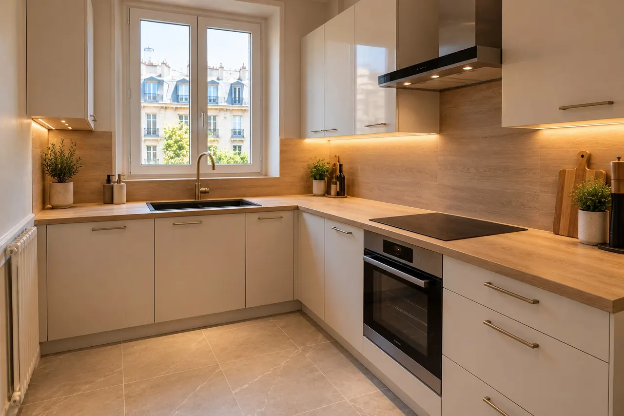 Cuisine après les travaux